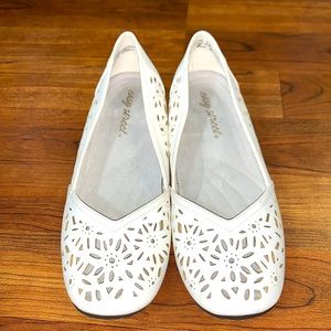 Easy Street white flats